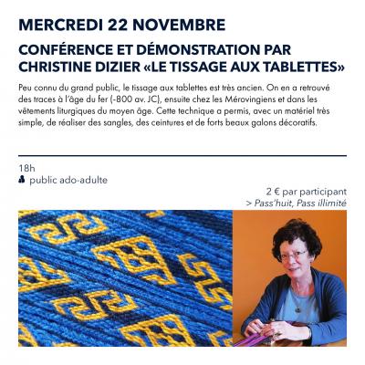 22-11 Conférence Christine Dizier