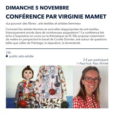 5-11 Conférence Virginie Mamet