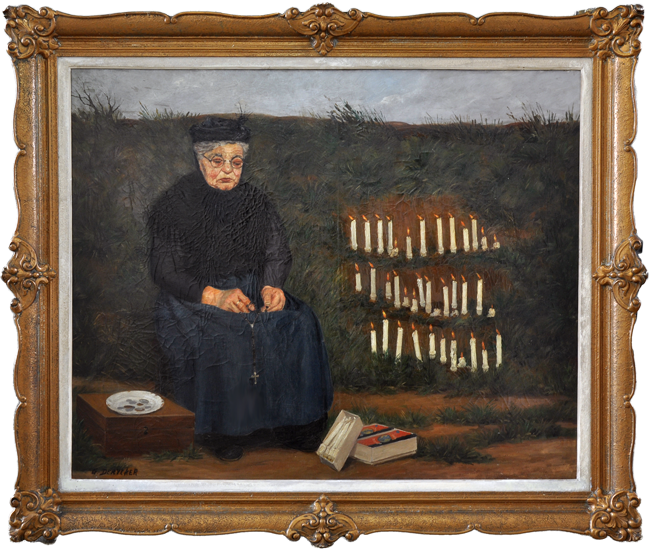 Femme aux chandelles